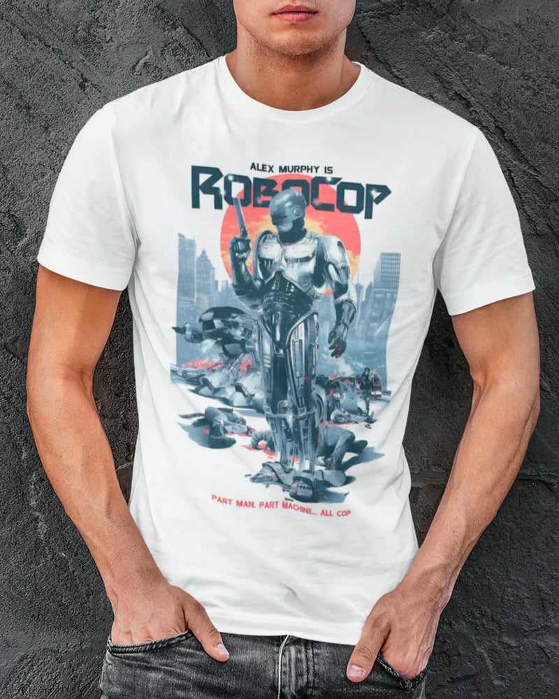 Camiseta Algodão Premium Action Movies - RoboCop Dead City