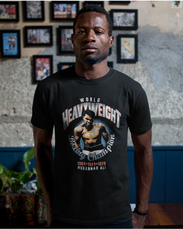 Camiseta Algodão Premium Boxe - Ali Boxing Champion