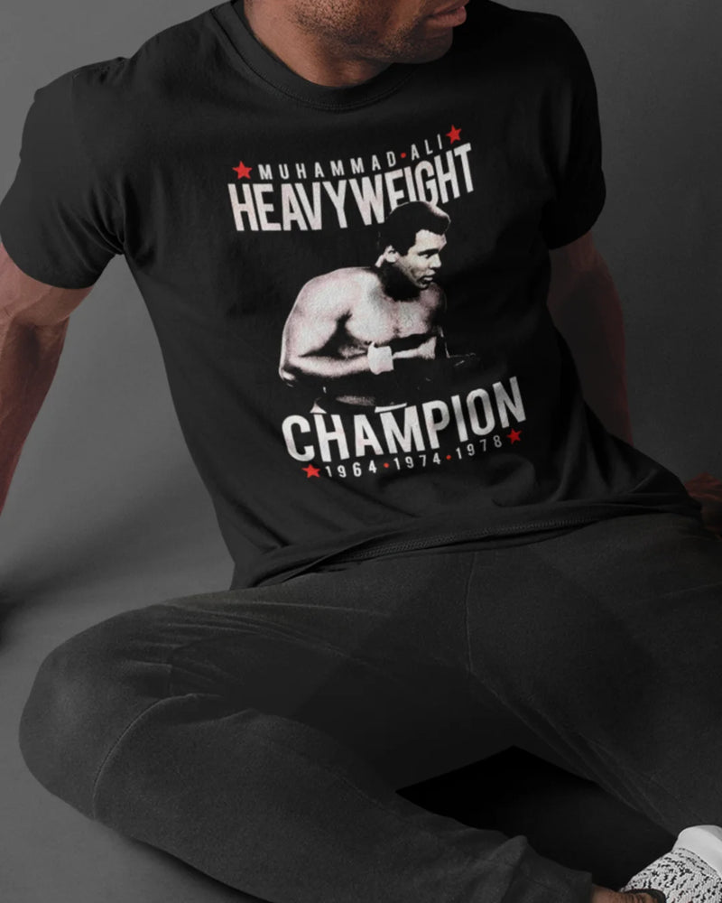 Camiseta Algodão Premium Boxe - Ali The Champion