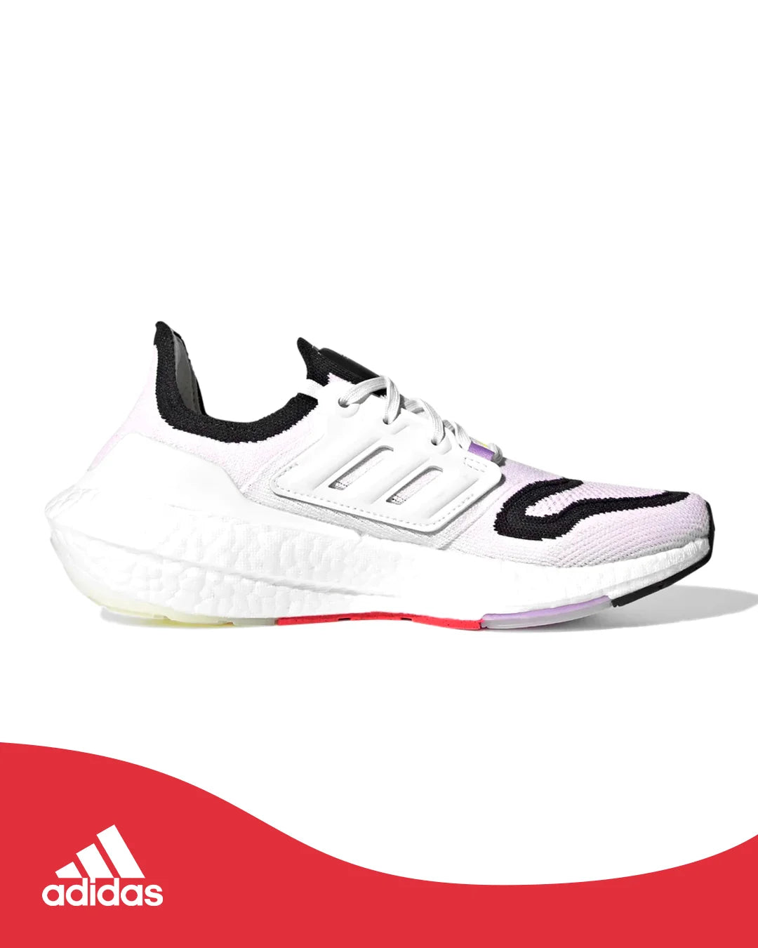 Tênis - Adidas Ultraboost 22 Core White/Solar Red