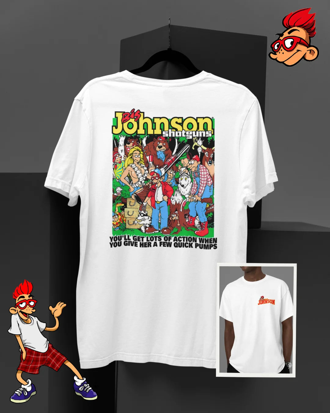 Camiseta Algodão Premium Big Johnson - Shotguns