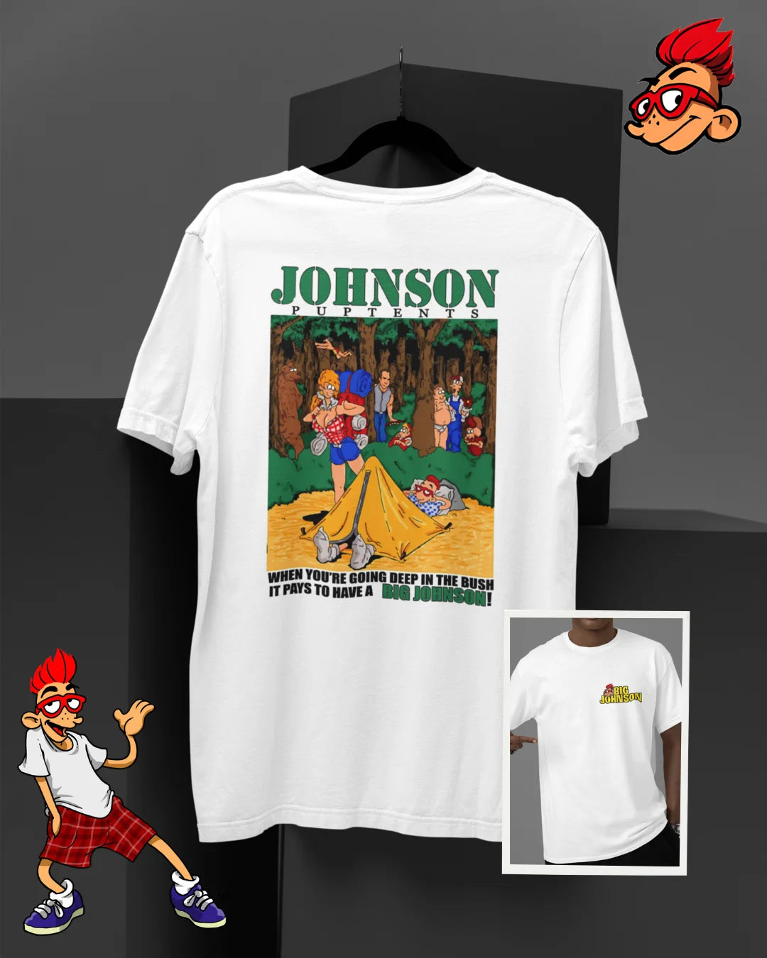 Camiseta Algodão Premium Big Johnson - Puptents