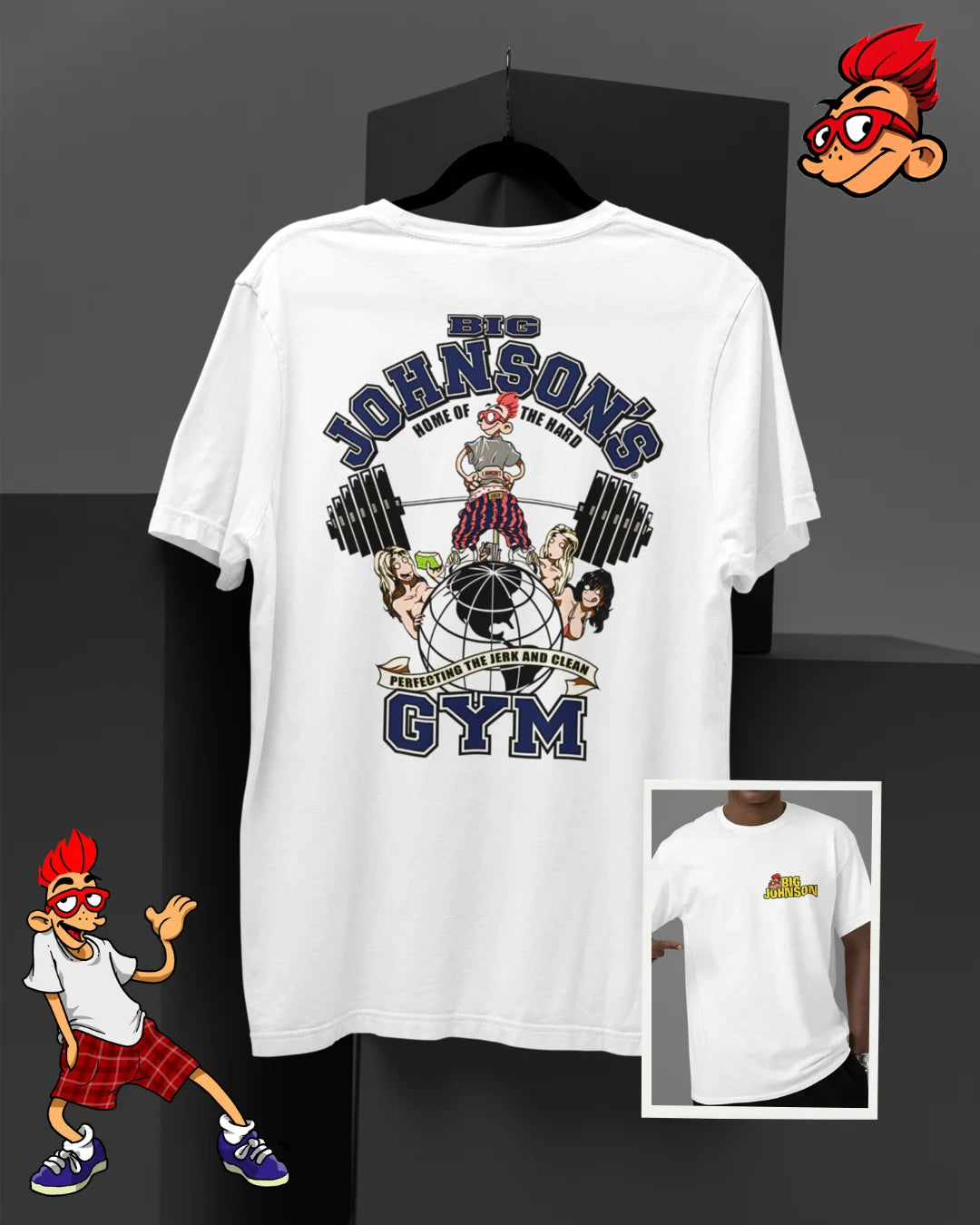 Camiseta Algodão Premium Big Johnson - Johnson's Gym