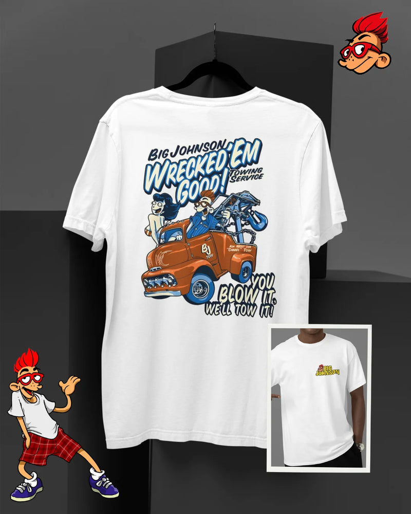 Camiseta Algodão Premium Big Johnson - Towing Service