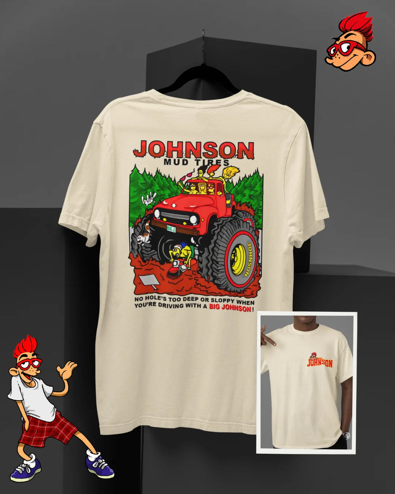 Camiseta Algodão Premium Big Johnson - Mud Tires