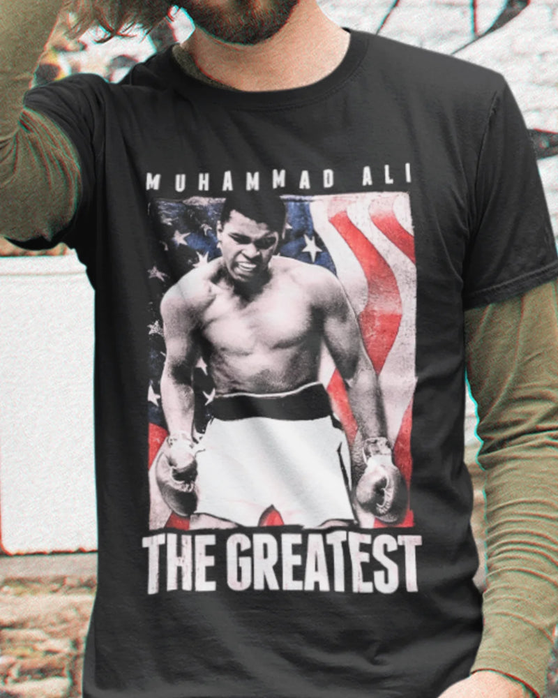 Camiseta Algodão Premium Boxe - Muhammad Ali American Goat