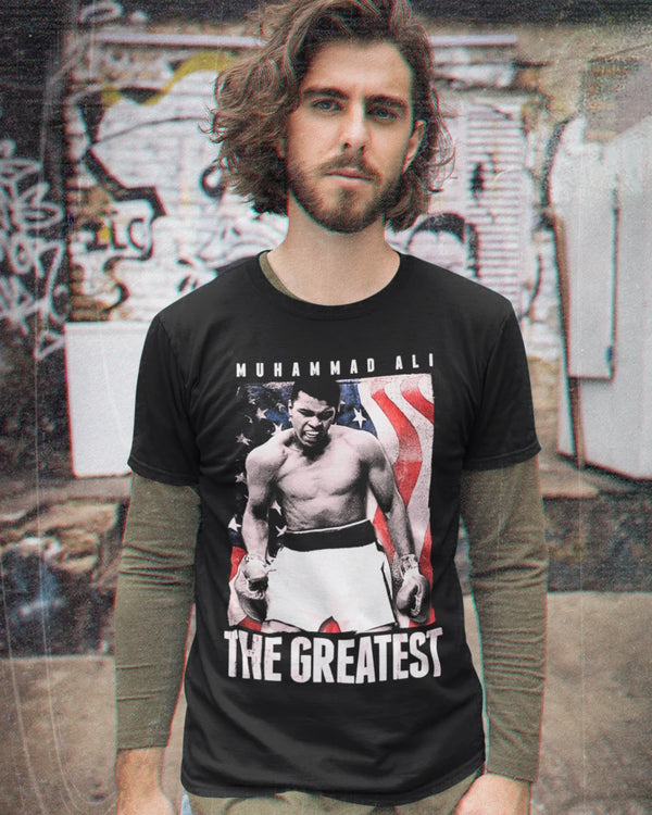 Camiseta Algodão Premium Boxe - Muhammad Ali American Goat