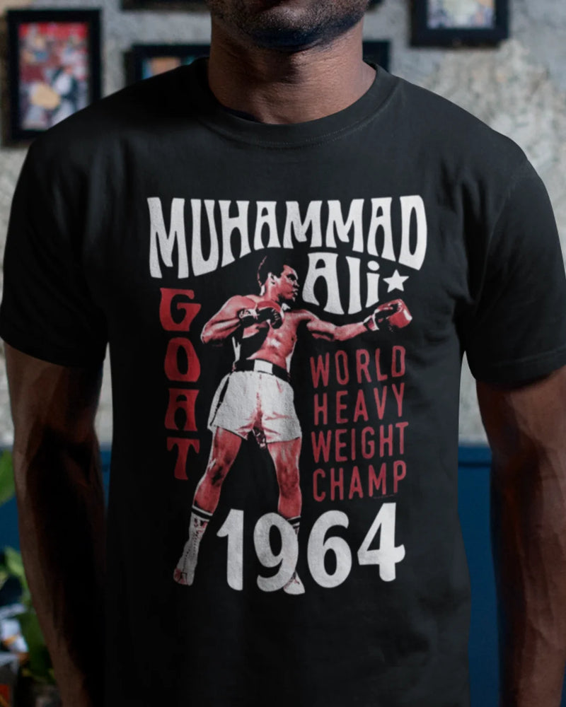 Camiseta Algodão Premium Boxe - Muhammad Ali Goat 1964