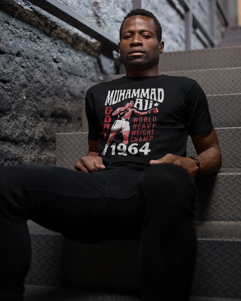 Camiseta Algodão Premium Boxe - Muhammad Ali Goat 1964