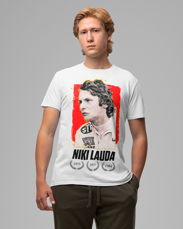 Camiseta Algodão Premium Fórmula 1 - Niki Lauda