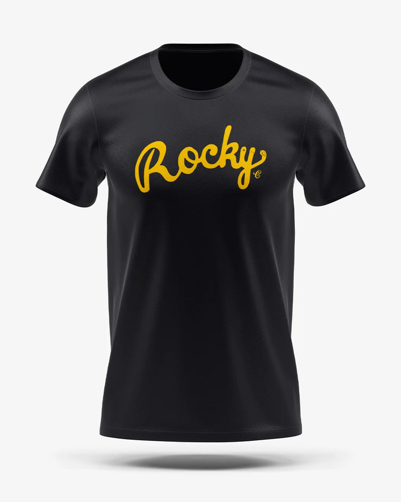 Camiseta Esporte Dry Fit - Rocky Cursive