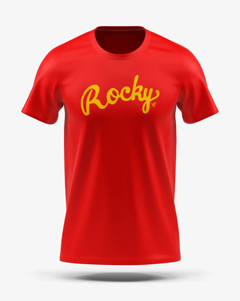 Camiseta Esporte Dry Fit - Rocky Cursive