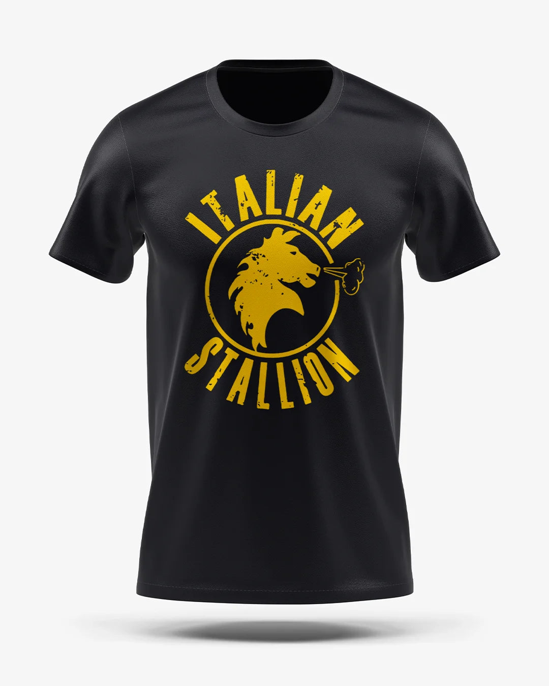 Camiseta Esporte Dry Fit - Rocky Yellow Italian Stallion
