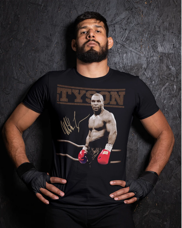 Camiseta Algodão Premium Boxe - Mike Tyson Signature