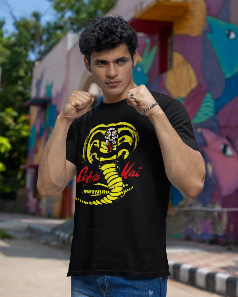 Camiseta Algodão Premium Karatê Kid - Cobra Kai Classic