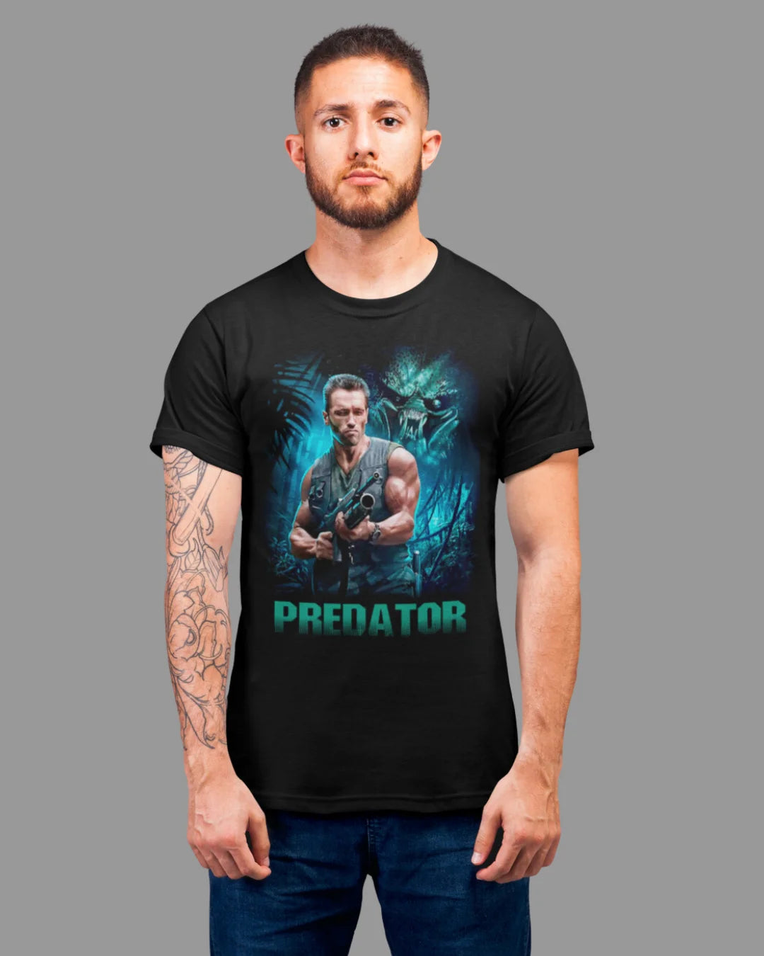 Camiseta Algodão Premium Action Movies - Predator Dutch Jungle