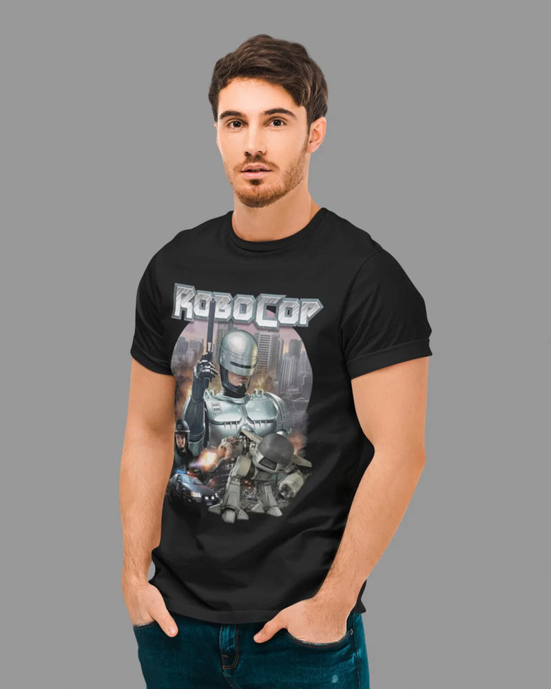 Camiseta Algodão Premium Action Movies - RoboCop Hero