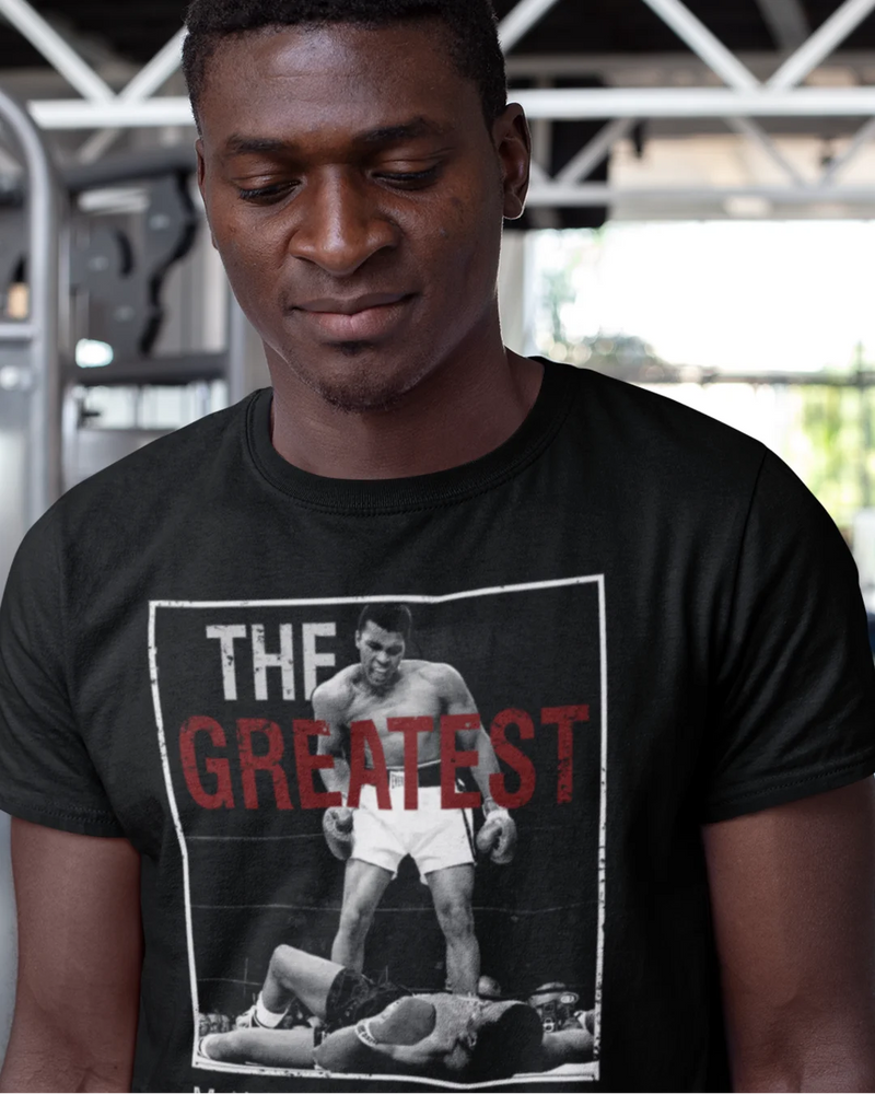 Camiseta Algodão Premium Boxe - Ali The Greatest One