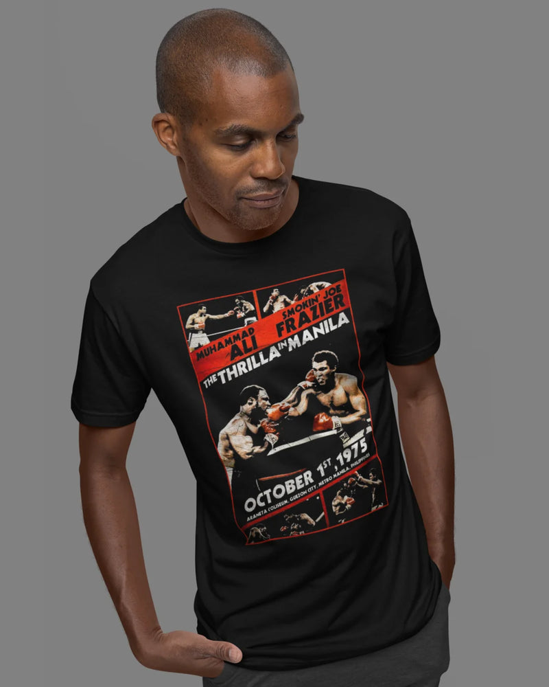 Camiseta Algodão Premium Boxe - Ali VS Frazier