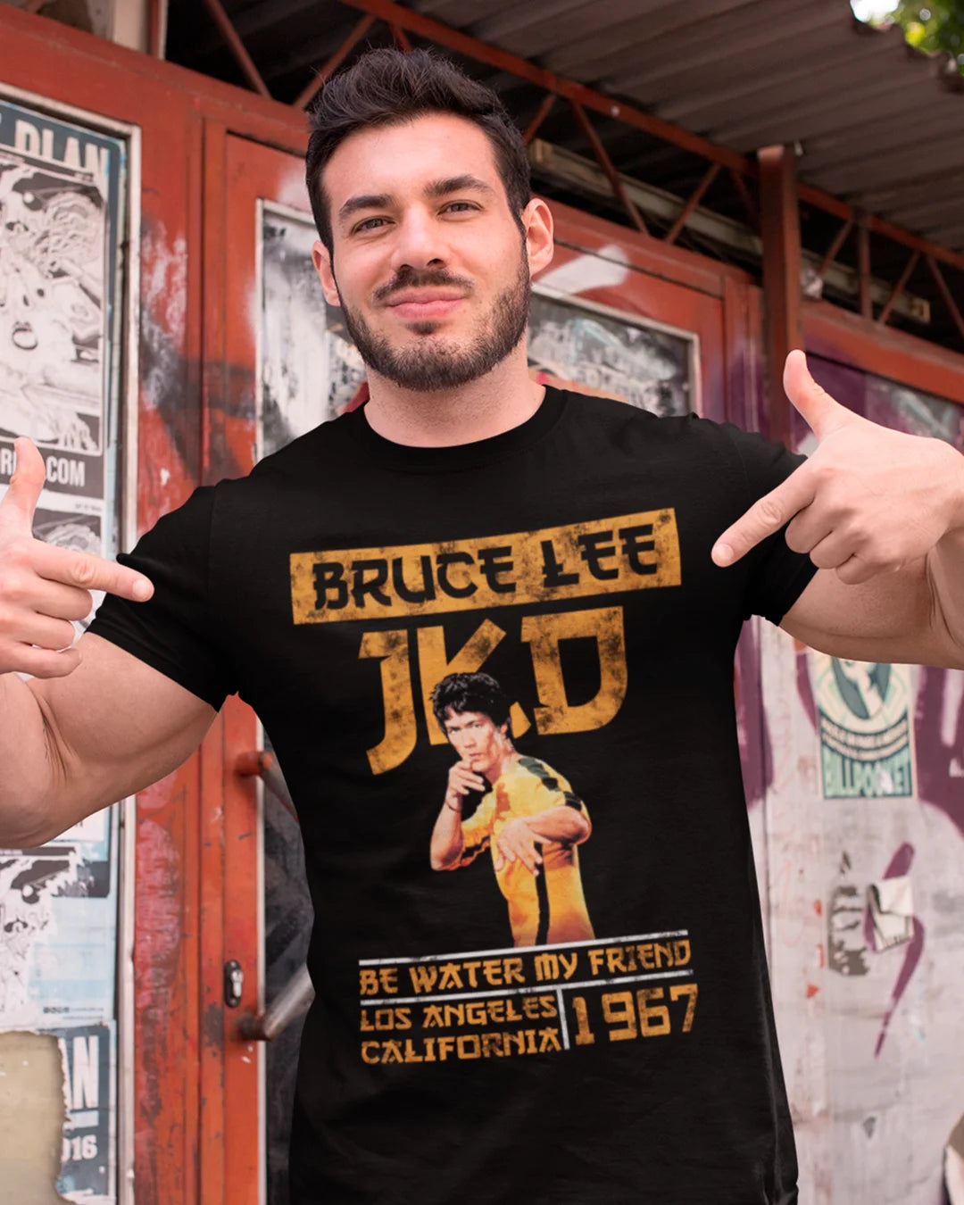 Camiseta Algodão Premium Action Movies - Bruce Lee JKD
