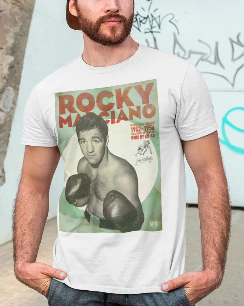 Camiseta Algodão Premium Boxe - Rocky Marciano Champ