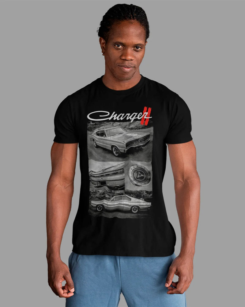 Camiseta Algodão Premium Carros - Charger II