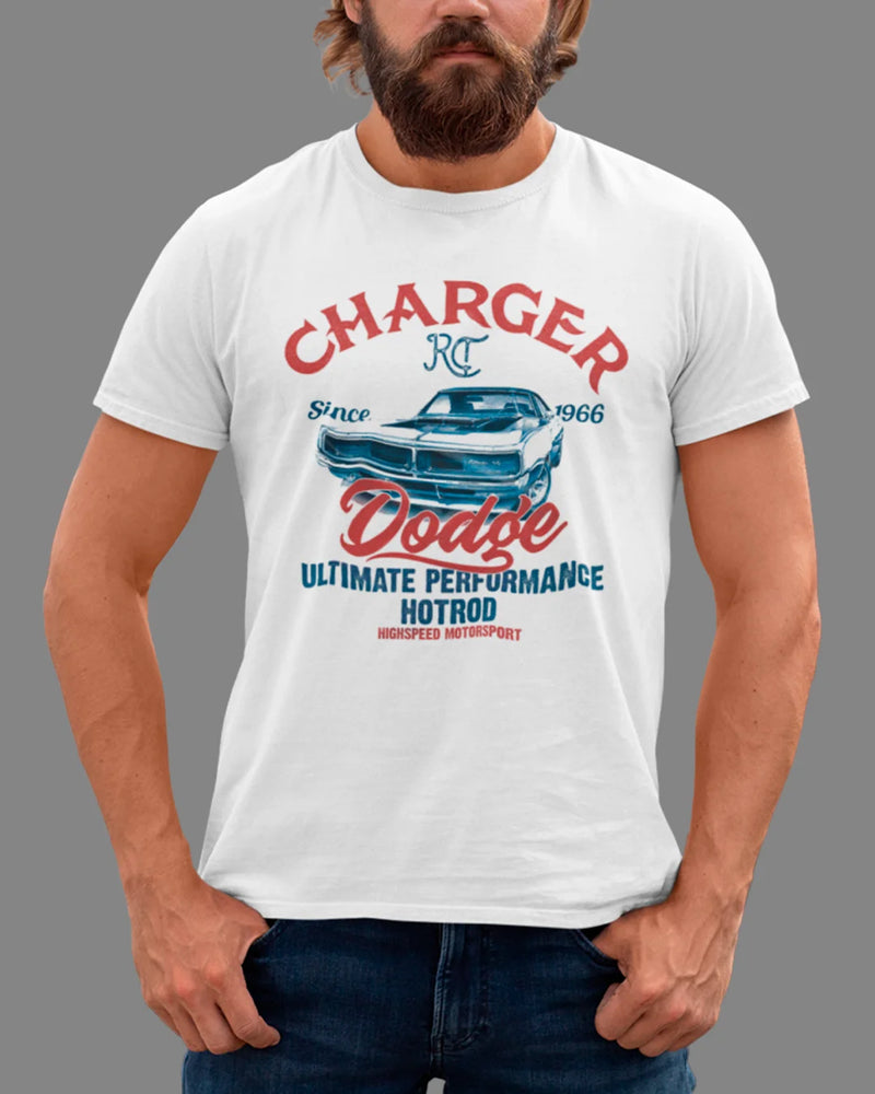 Camiseta Algodão Premium Carros - Dodge Charger