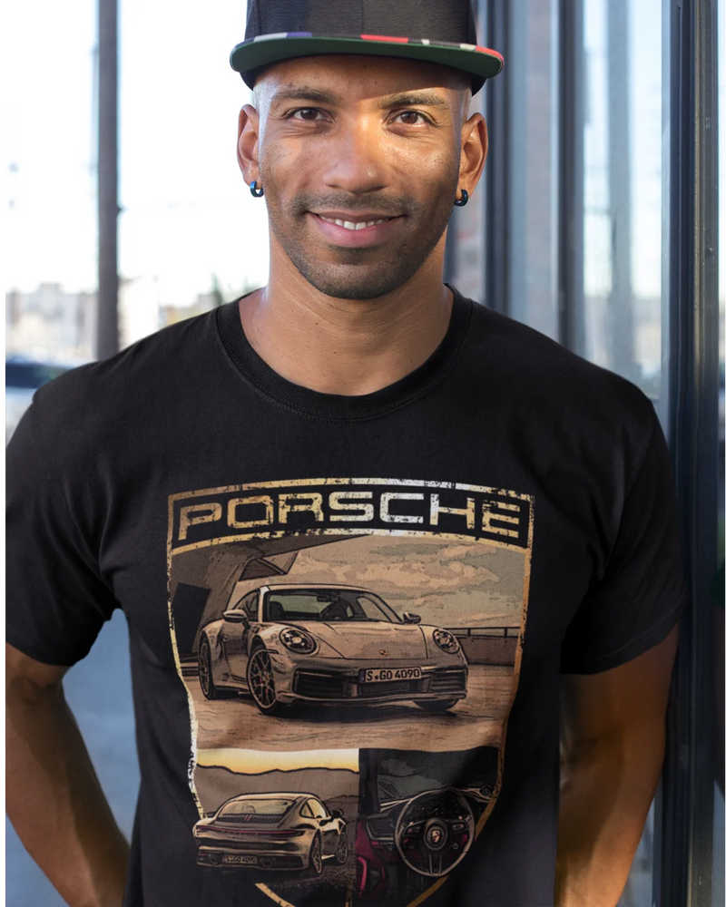 Camiseta Algodão Premium Carros - Porsche