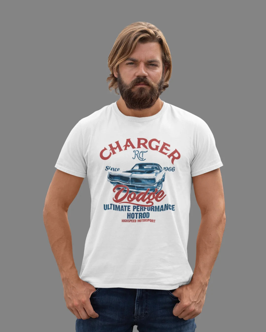 Camiseta Algodão Premium Carros - Dodge Charger