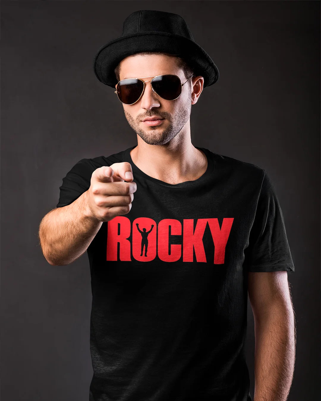 Camiseta Algodão Premium Boxe - Rocky Logo