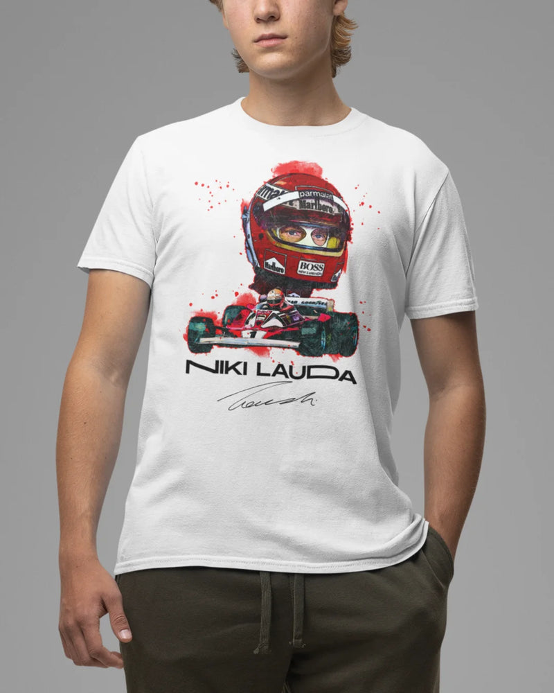 Camiseta Algodão Premium Fórmula 1 - Niki Lauda's Signature