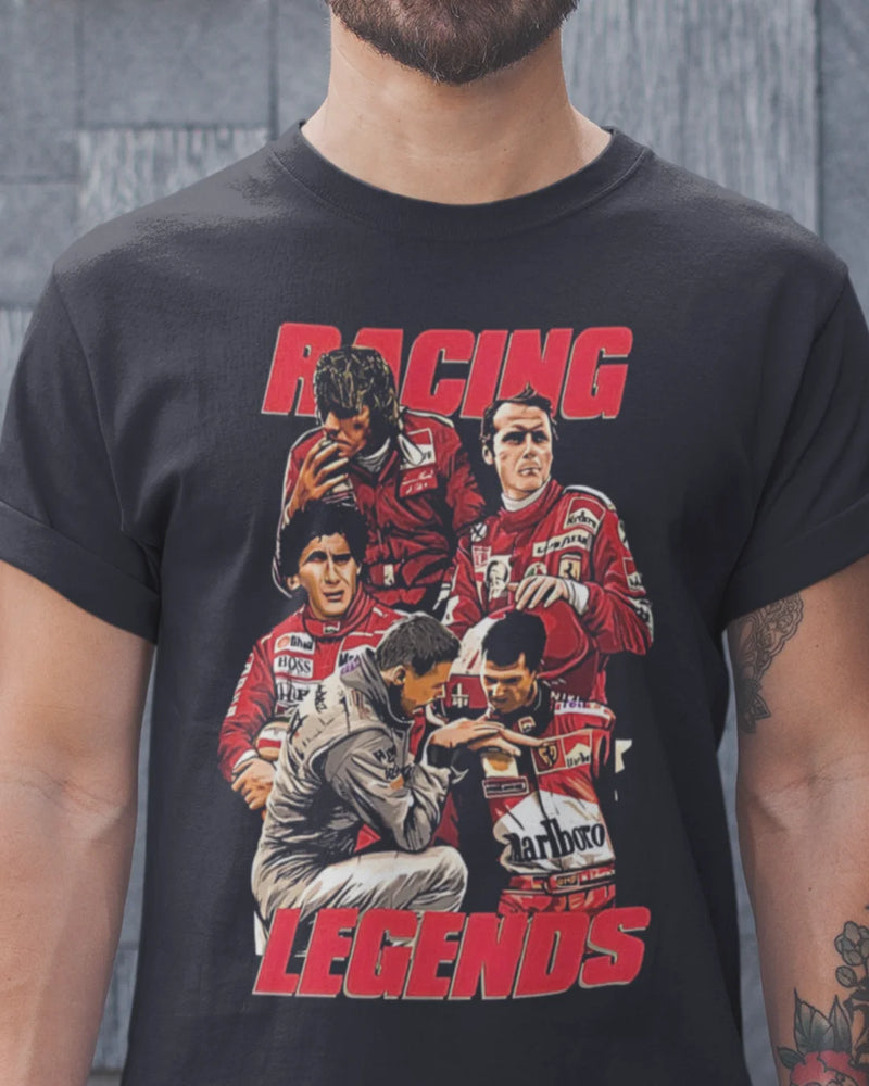 Camiseta Algodão Premium Fórmula 1 - F1 Racing Legends