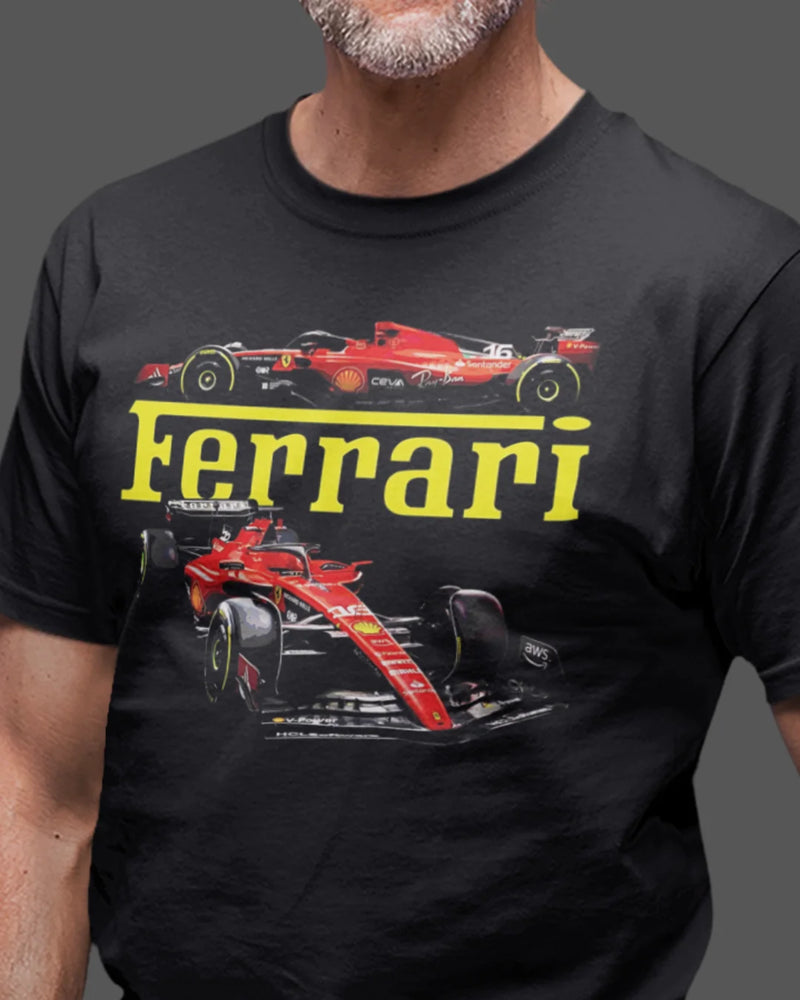 Camiseta Algodão Premium Fórmula 1 - Ferrari F1 Car