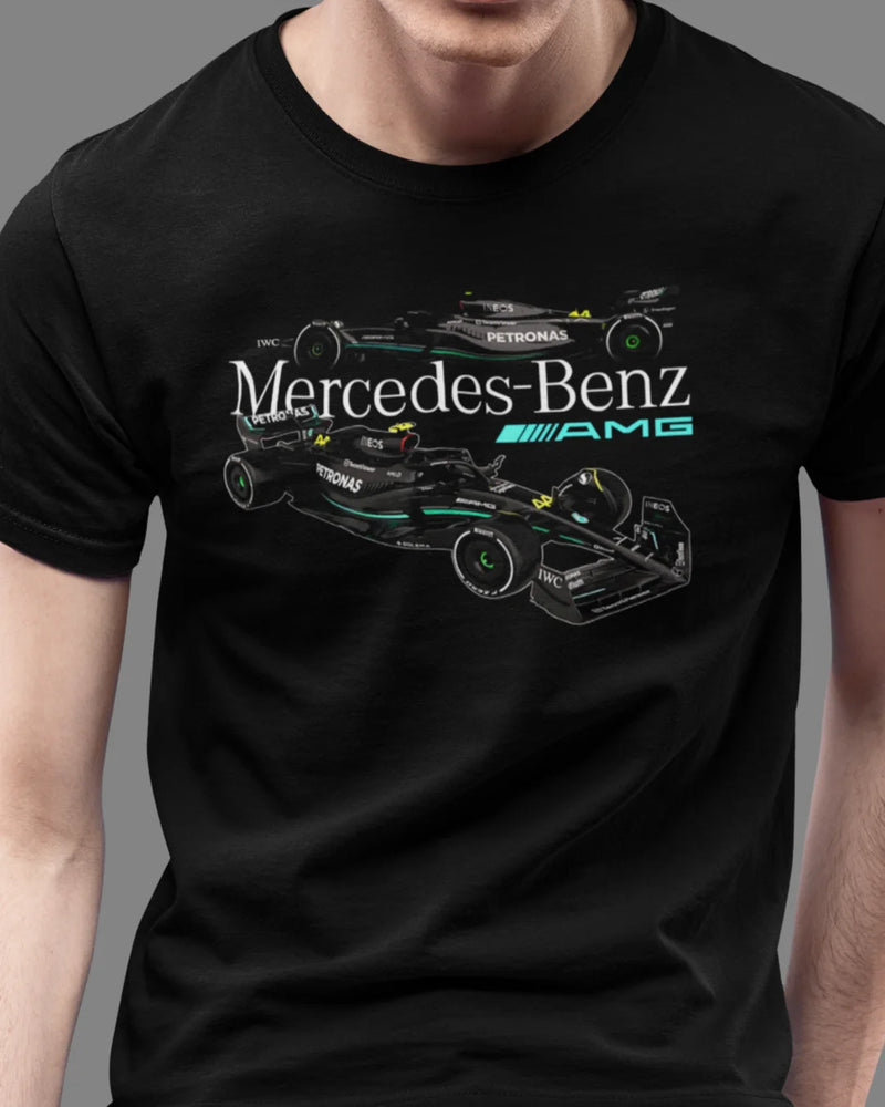 Camiseta Algodão Premium Fórmula 1 - Mercedes-Benz F1 Car