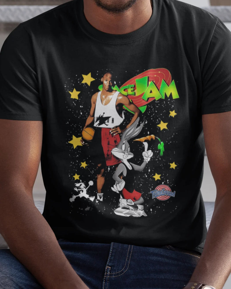 Camiseta Algodão Premium Basketball - Tune Squad Space Jam