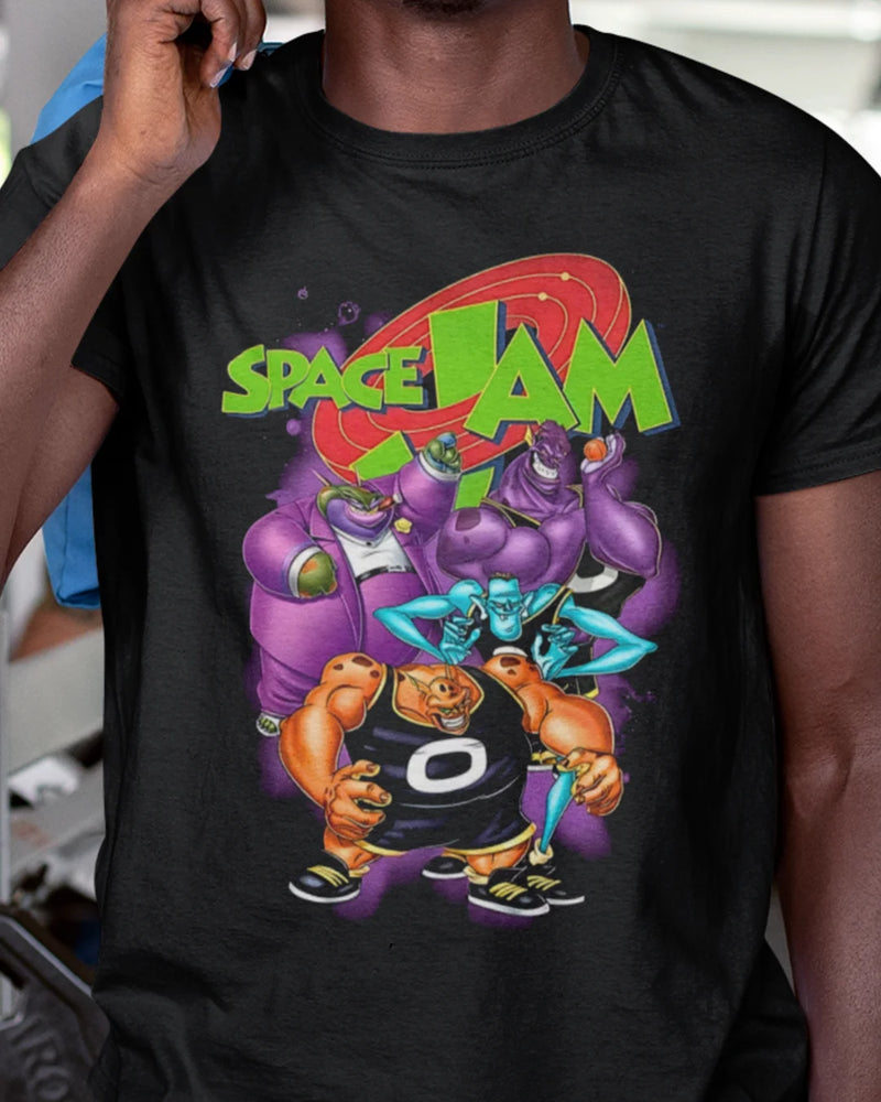 Camiseta Algodão Premium Basketball - Space Jam Monstars