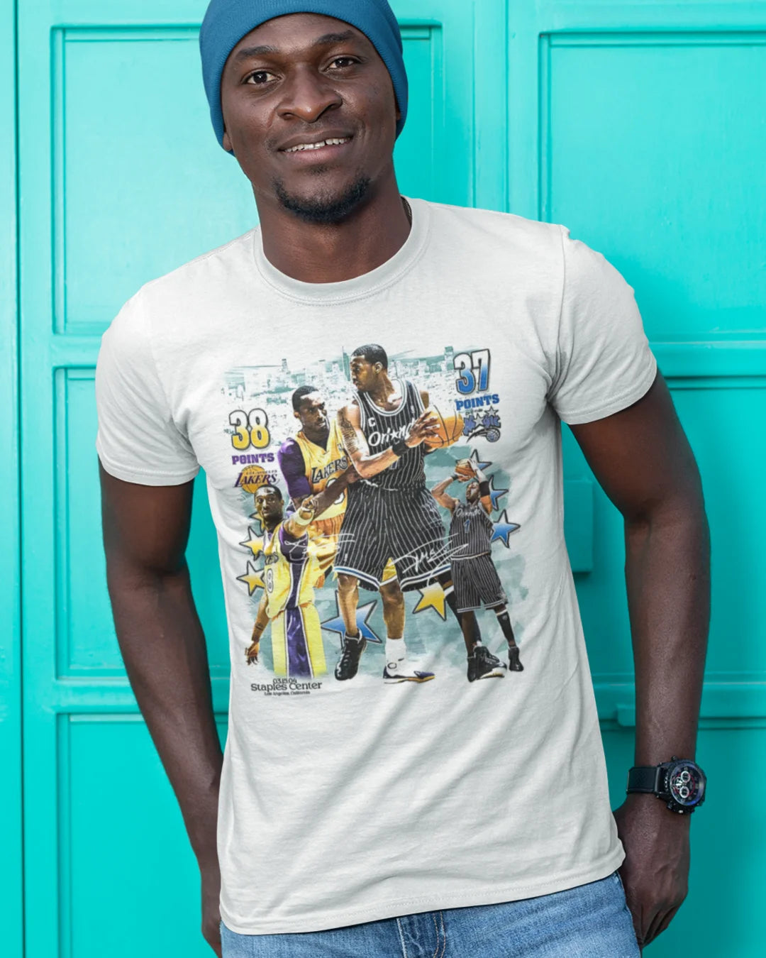 Camiseta Algodão Premium Basketball - Kobe VS T-Mac (2004)