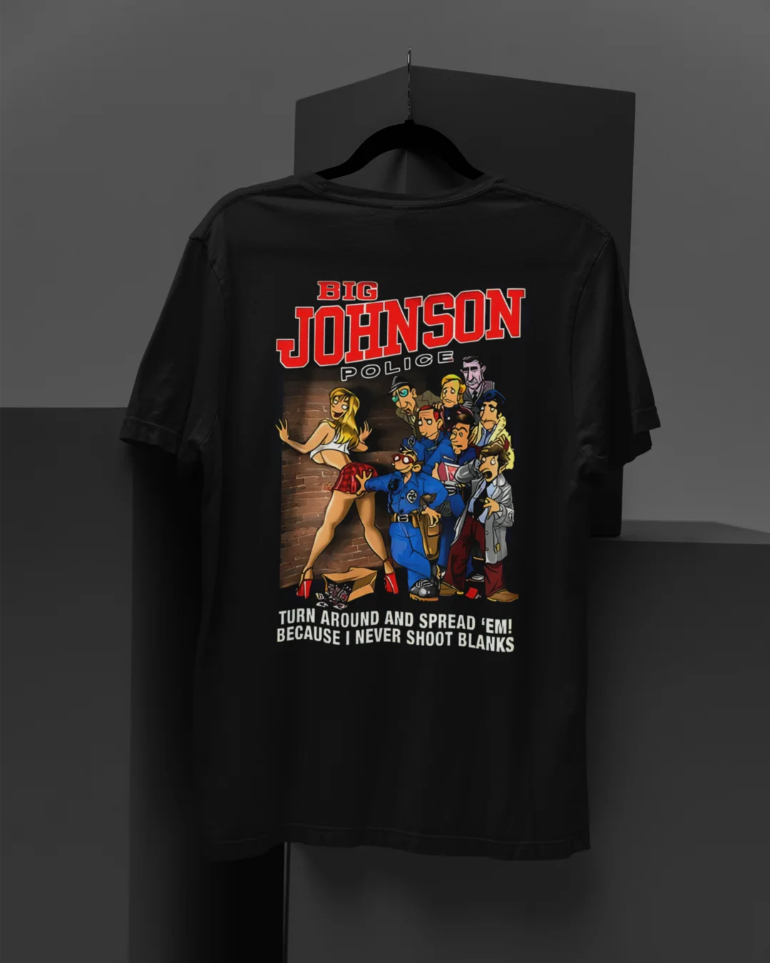 Camiseta Algodão Premium Big Johnson - Police