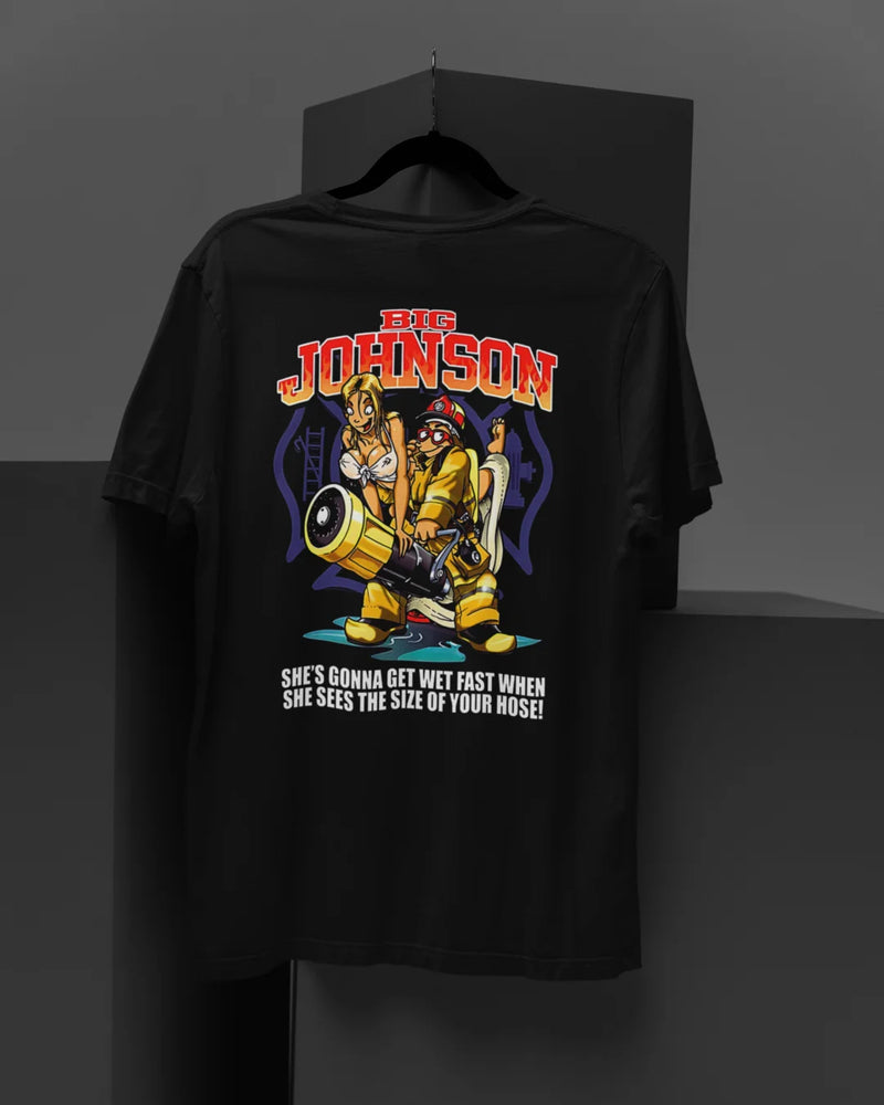 Camiseta Algodão Premium Big Johnson - Fireman