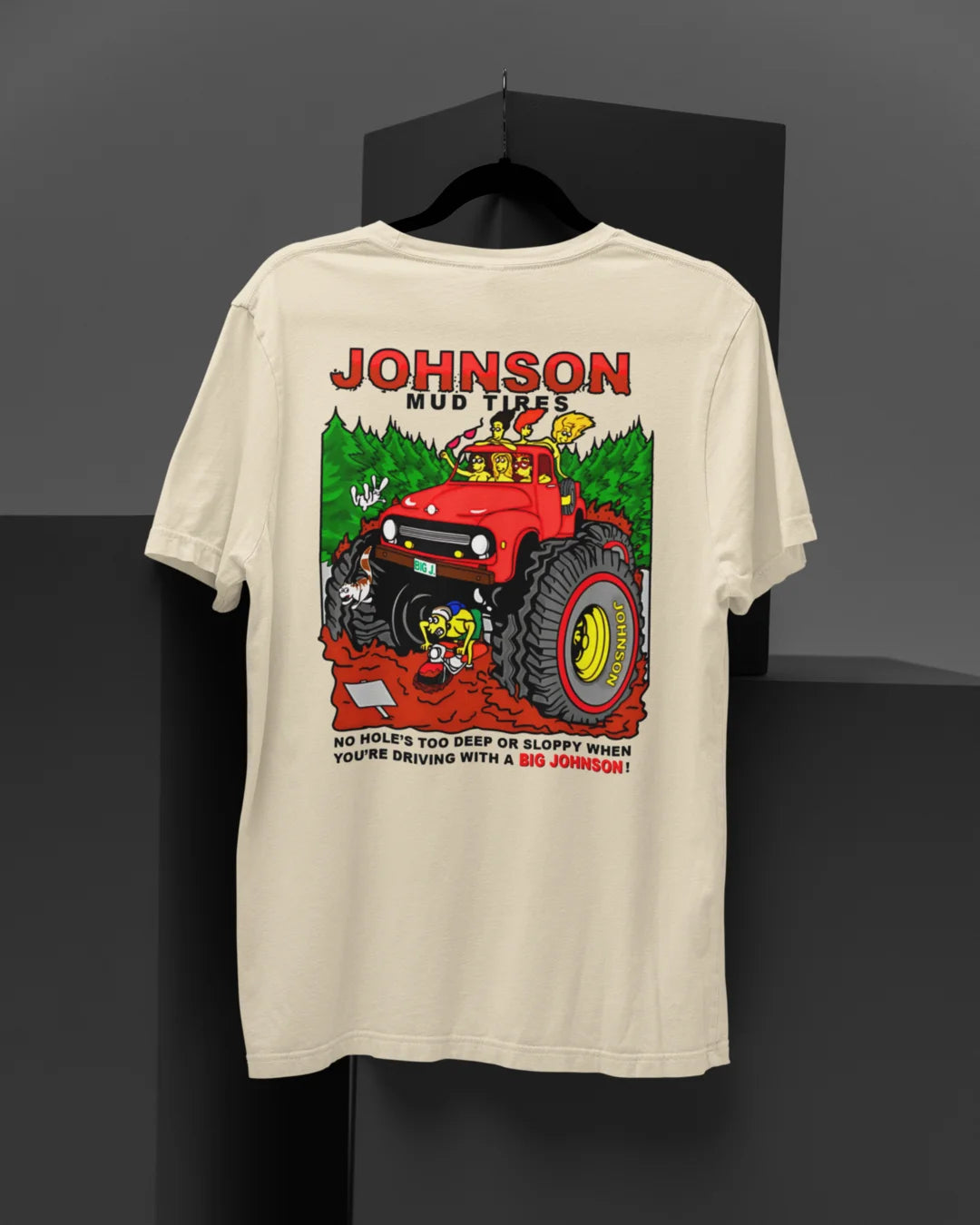 Camiseta Algodão Premium Big Johnson - Mud Tires