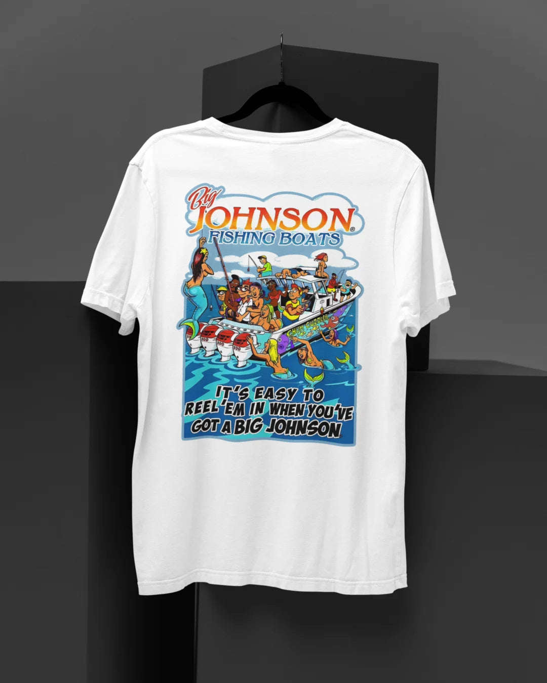 Camiseta Algodão Premium Big Johnson - Fishing Boat