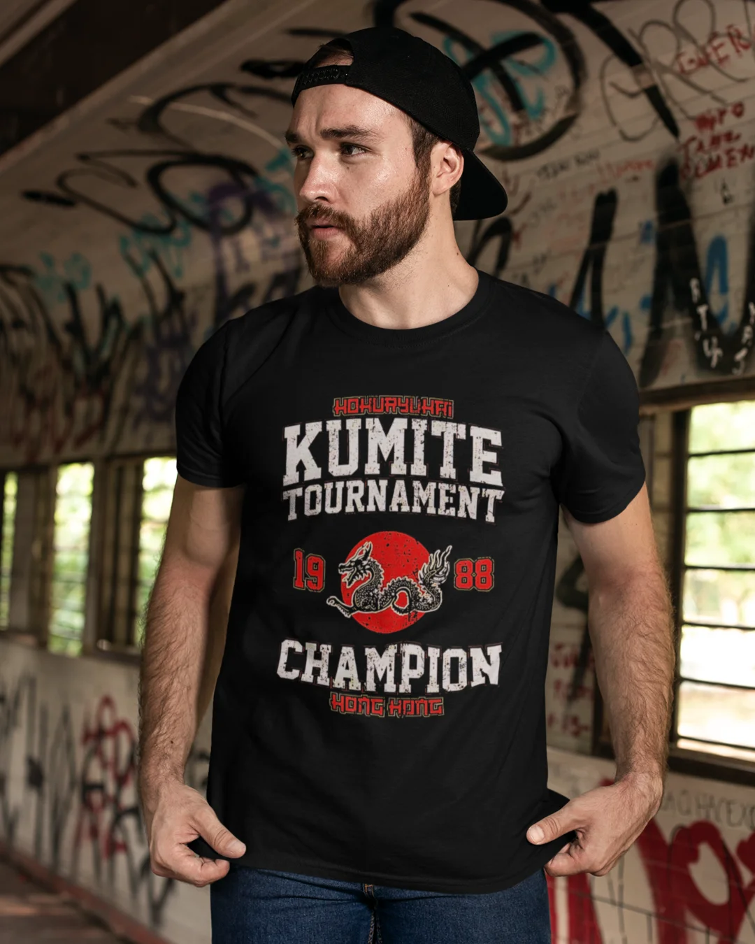 Camiseta Algodão Premium Action Movies - Kumite Tournament 1988