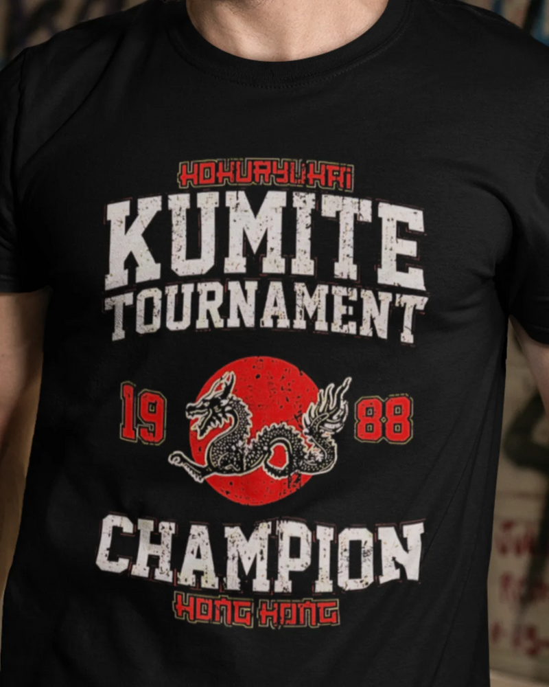 Camiseta Algodão Premium Action Movies - Kumite Tournament 1988