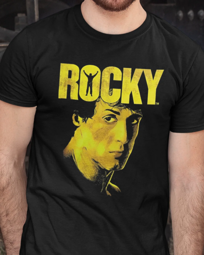 Camiseta Algodão Premium Boxe - Rocky Balboa Face