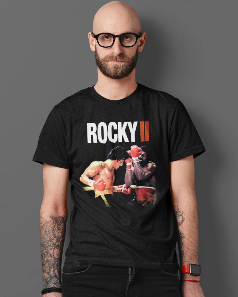 Camiseta Algodão Premium Boxe - Rocky Balboa VS Apollo Creed