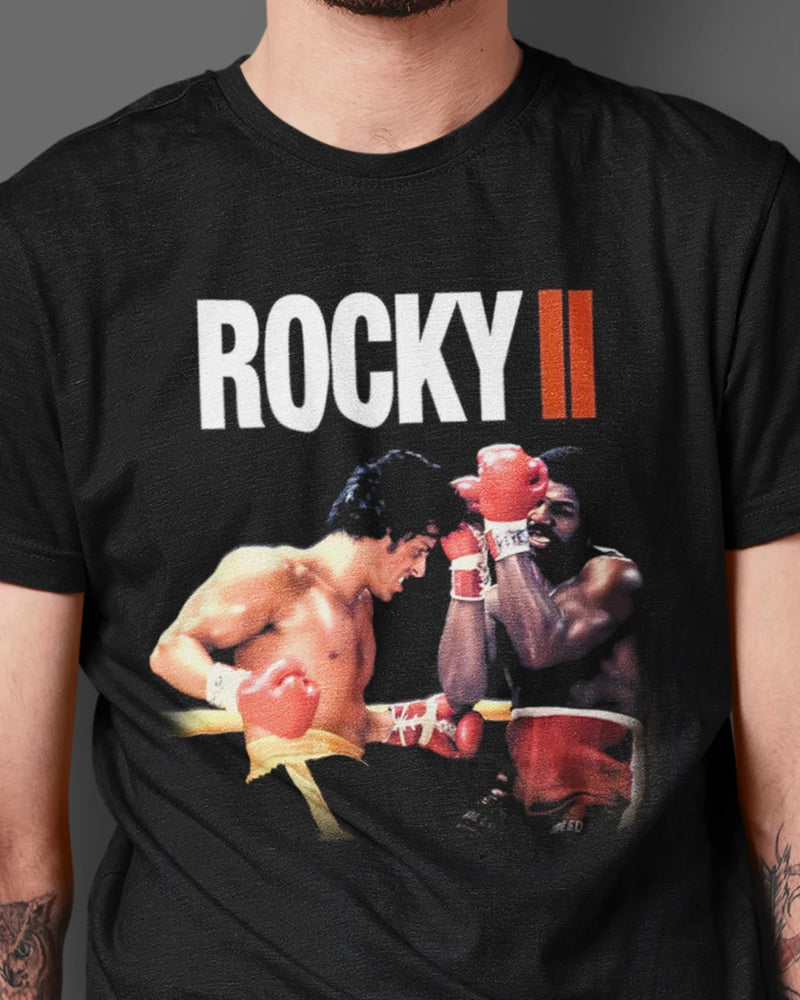 Camiseta Algodão Premium Boxe - Rocky Balboa VS Apollo Creed