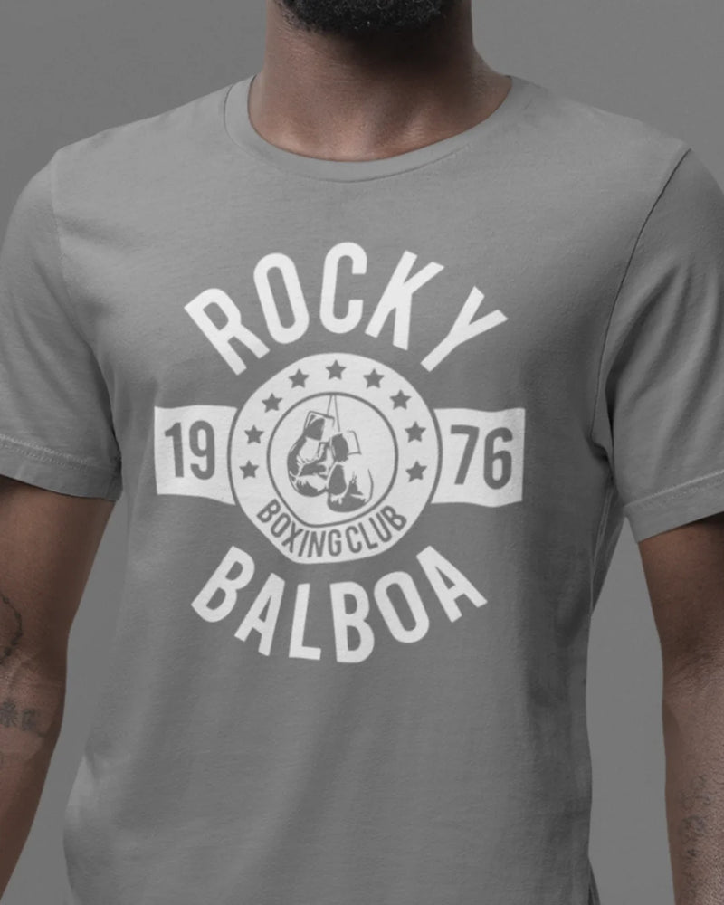 Camiseta Algodão Premium Boxe - Rocky Balboa 1976 Boxing Club