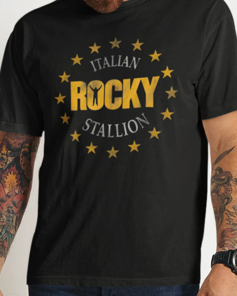 Camiseta Algodão Premium Boxe - Balboa Italian Stallion Star