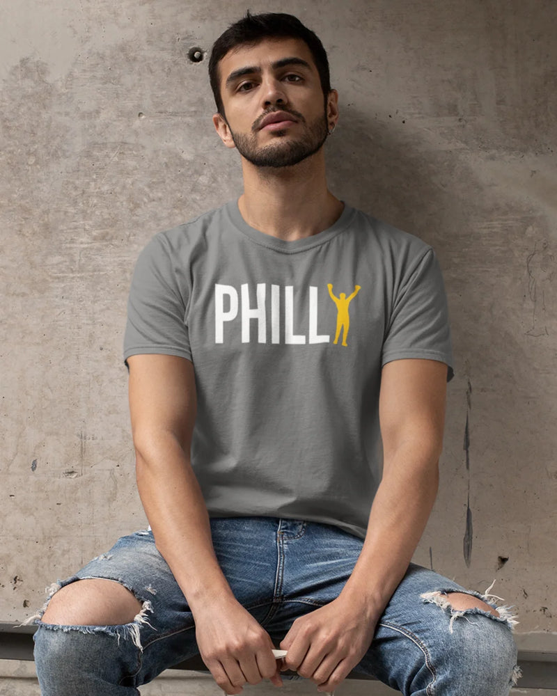 Camiseta Algodão Premium Boxe - Rocky Balboa Philly