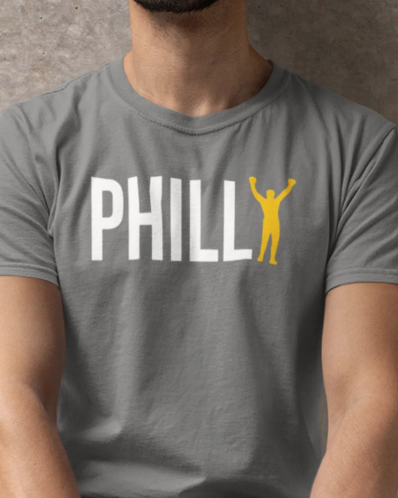 Camiseta Algodão Premium Boxe - Rocky Balboa Philly